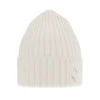 Czapka zimowa damska, biała, 100% wełniana merino Ariga