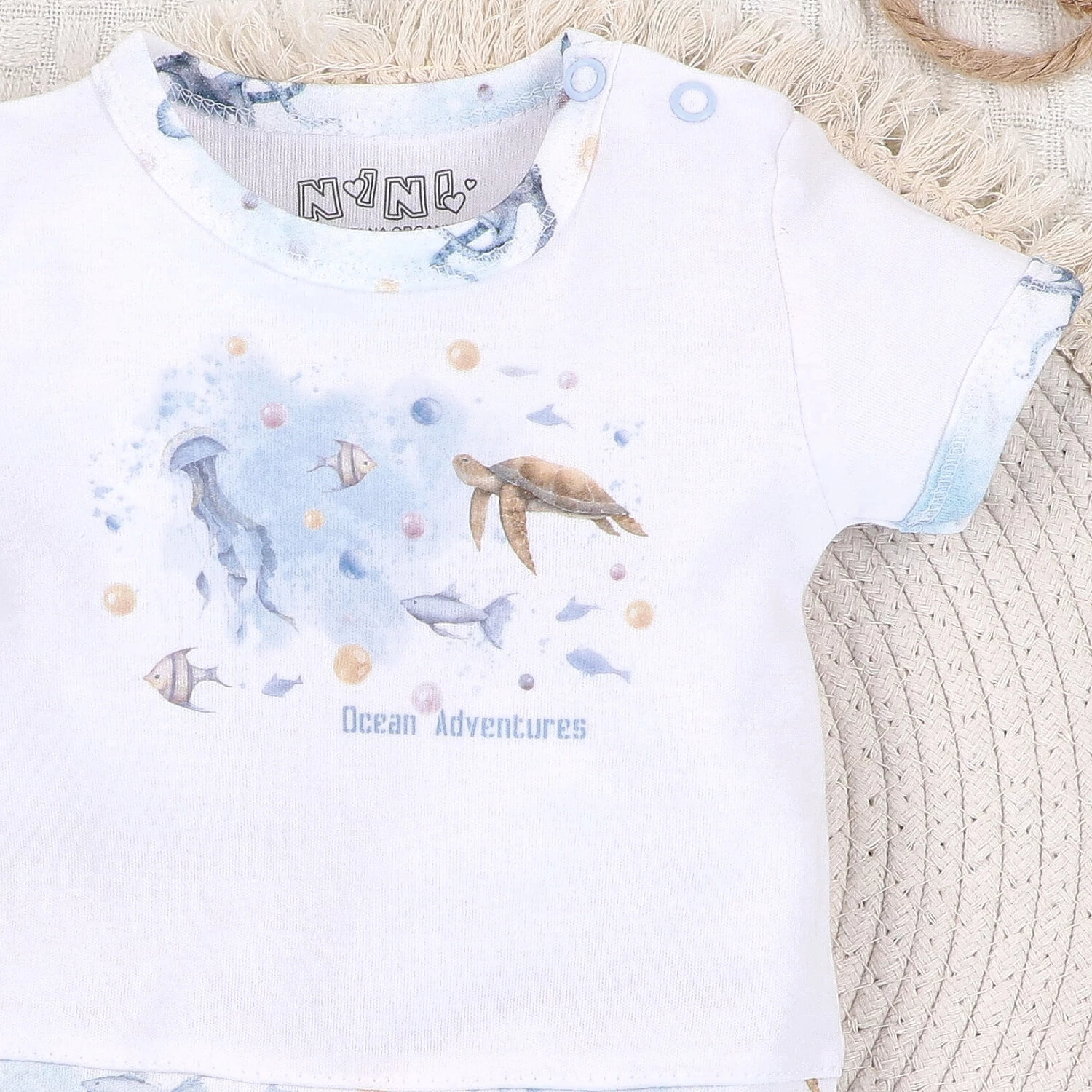 Rampers Niemowlęcy Sea Of Joy Z Bawełny Organicznej Biały