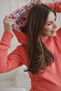 Bluza Milk Please koralowa z kapturem w print
