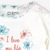 Body niemowlęce Flowers Ilove my life z bawełny organicznej dla dziewczynki