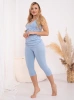 Legginsy Ciążowe Rybaczki Gaja - Baby Blue