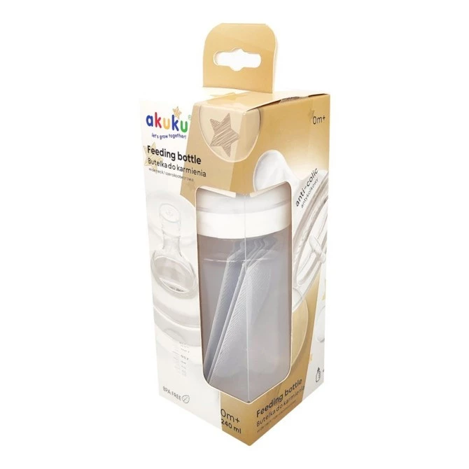 Akuku Butelka do karmienia szerokootworowa 240ml