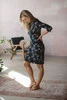 Sukienka do karmienia Milky Dress rękaw 3/4 print kwiatki