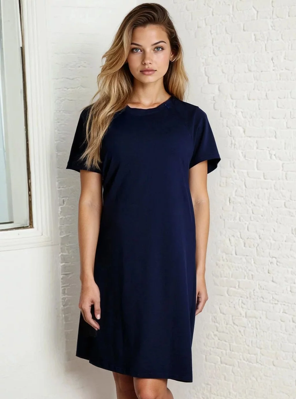 Koszula ciążowa Kamila - granatowa