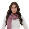 Szalik zimowy damski, różowy, 100% wełniany merino, Jessica