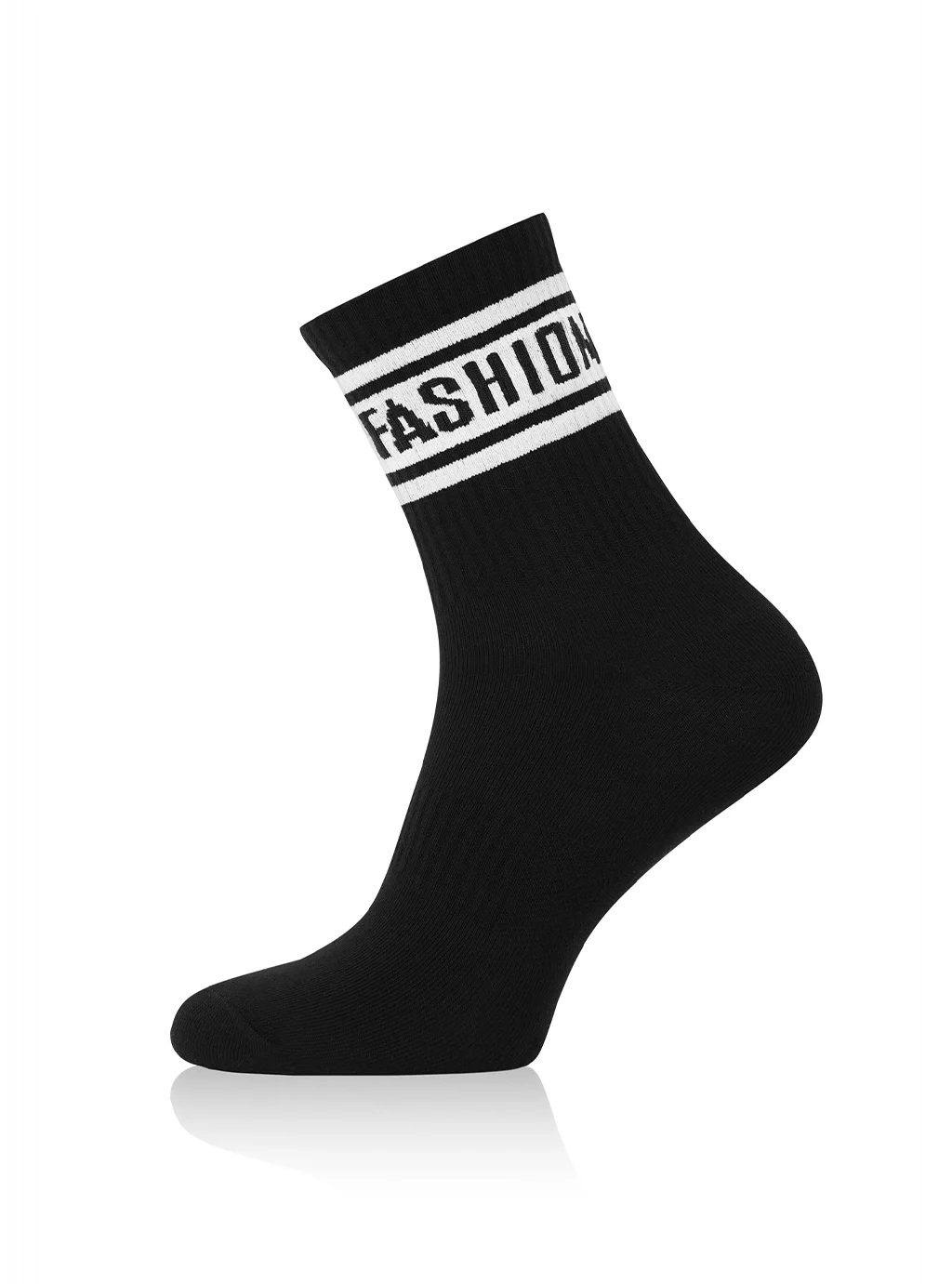 Skarpetki długie S155D VINTAGE czarny/biały