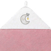 Babyono Okrycie Kąpielowe Frotte 85x85 Różowo-Białe