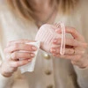 Babyono silikonowy pojemnik na smoczek - różowy