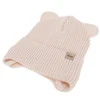 Czapka i komin dla dziewczynki zimowy komplet, kremowy, 100% wełniany merino, podszyty bawełną, Frosta