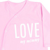 Pajac niemowlęcy LOVE MY MOMMY - różowy