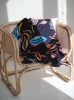 Otulacz bambusowy Tropical Navy 95x65 cm