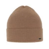 Czapka męska zimowa, camel, 100% wełniana merino Memfis