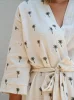 Szlafrok kimono ciążowe z muślinu PALMERA LATTE