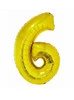 Złoty Balon Smart cyfra "6" -76cm