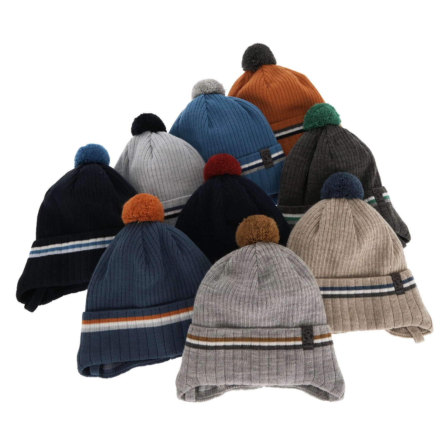 Czapka jesienna, wiosenna dla chłopca, pomarańczowa, wiązana Vesper