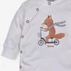 Pajac niemowlęcy Cute cars speed z bawełny organicznej dla chłopca