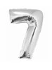 Srebrny Balon Smart cyfra "7" -76cm