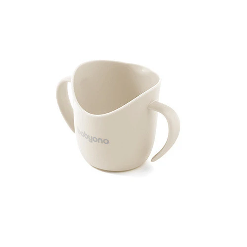 Babyono Ergonomiczny Kubek Treningowy Flow -beżowy