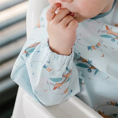 Babyono Śliniak Plane Długi Rękaw