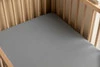 Sensillo Prześcieradło Jersey Deluxe 120x60 Szary 