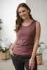 Koszulka Milk Top ciążowa i do karmienia rose brown