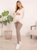 Legginsy Ciążowe Ocieplane - Cappuccino