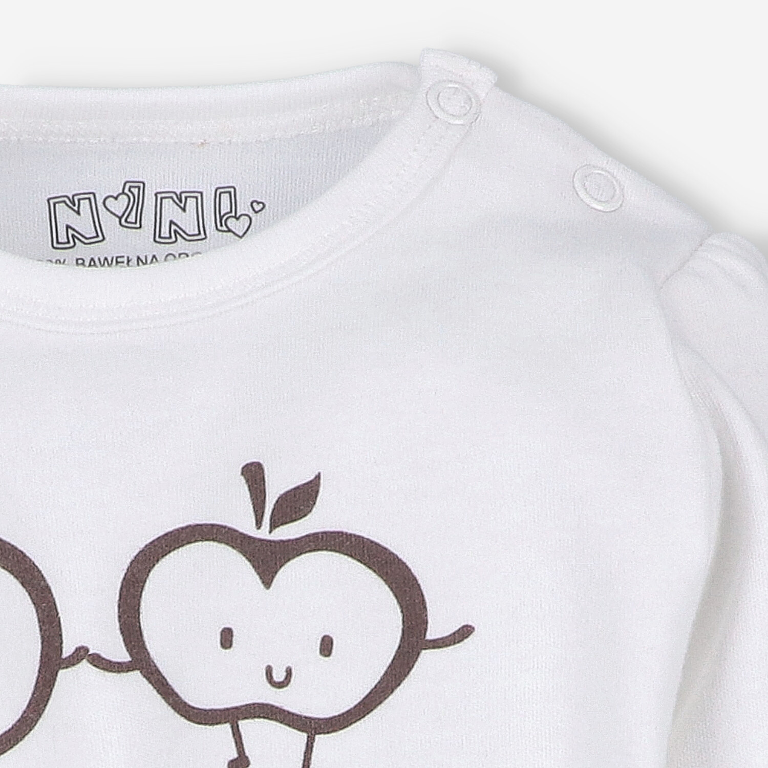 Body niemowlęce Happy fruits  z bawełny organicznej
