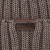 Czapka zimowa męska, khaki, 100% wełniana merino Brevin
