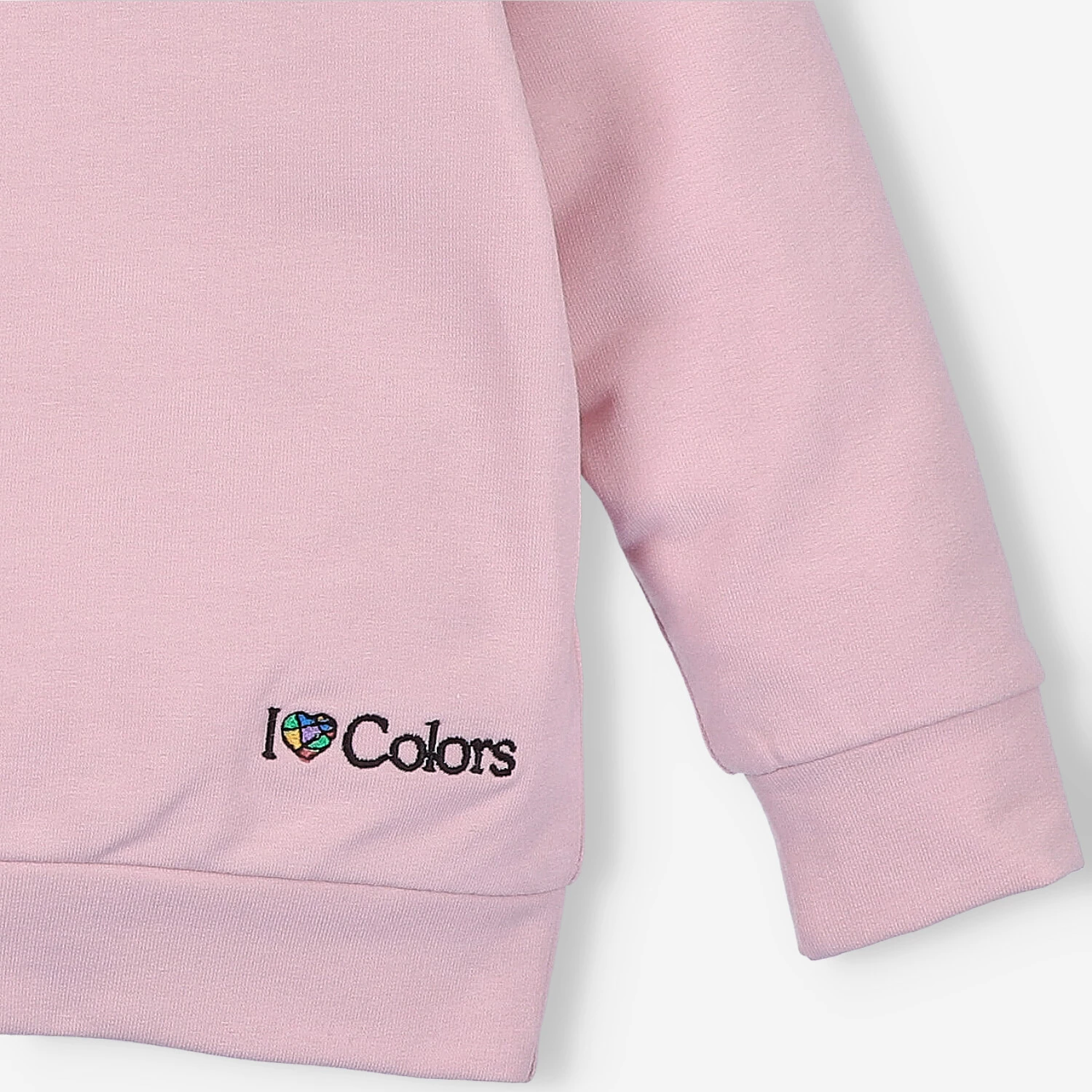 Bluza Dresowa Dziewczęca Z Długim Rękawem Pudrowy Róż