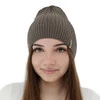 Czapka damska wiosenna, jesienna, z bawełną, khaki, Mirona