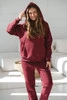 Bluza ciążowa i do karmienia Motherhood oversize burgundowa