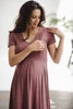 Sukienka ciążowa i do karmienia Mommy Chic rose brown