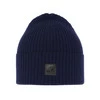 Czapka męska zimowa, granatowa, 100% wełniana merino Matias