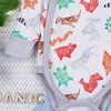 Body Kopertowe Fun Origami Z Bawełny Organicznej Zwierzątka Kolorowe Biały
