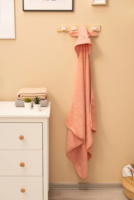 Sensillo Okrycie Kąpielowe 90x90 Królik Różowy