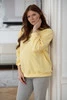 Bluza ciążowa i do karmienia oversize Milk It Easy! masełkowa