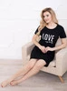 Koszula ciążowa Love my baby - czarna