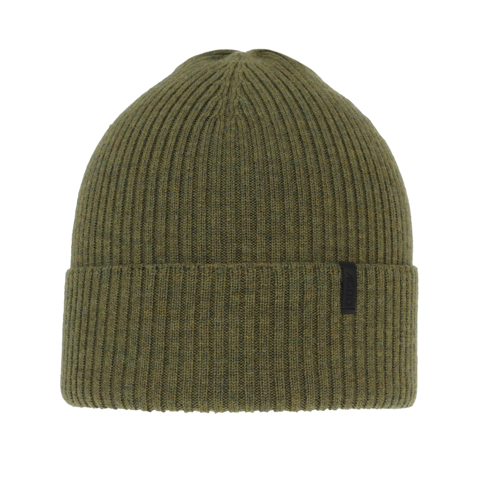 Czapka zimowa męska, khaki, 100% wełniana merino, Thorin