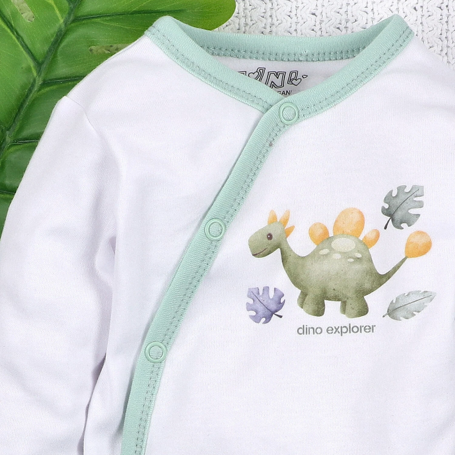 Body kopertowe DINO EXPLORER z bawełny organicznej