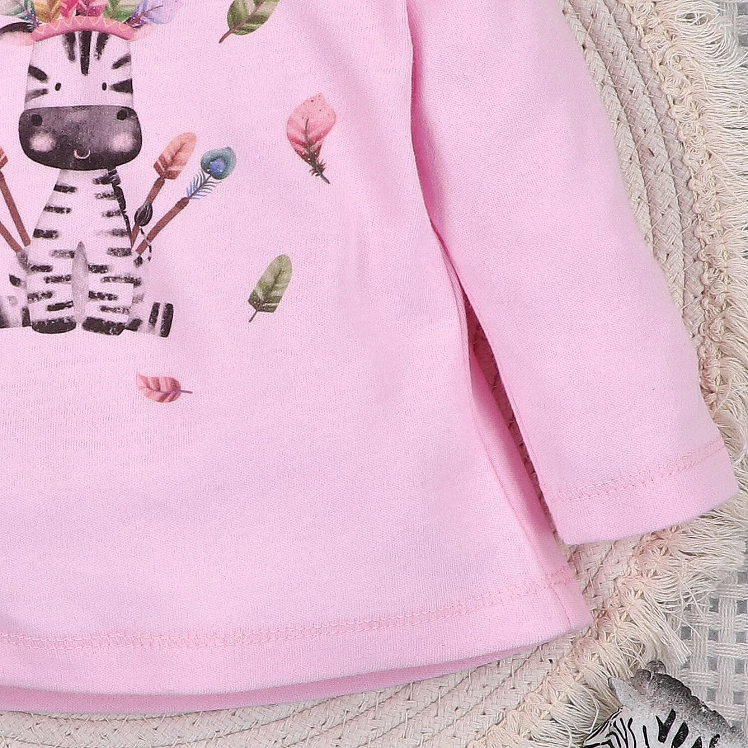 Bluzka niemowlęca HAPPY ANIMALS z bawełny organicznej