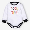 Body niemowlęce Alfabet z bawełny organicznej cool time