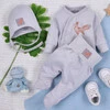 Body Kopertowe Fun Origami Z Bawełny Organicznej Nadruk Lisek Biały