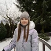 Czapka i komin dla dziewczynki zimowy komplet, różowy Sula
