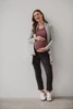 Kardigan ciążowy Mama Wrap Jasny Szary Melanż