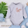 Body Kopertowe Fun Origami Z Bawełny Organicznej Nadruk Lisek Biały