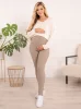Legginsy Ciążowe Ocieplane - Cappuccino