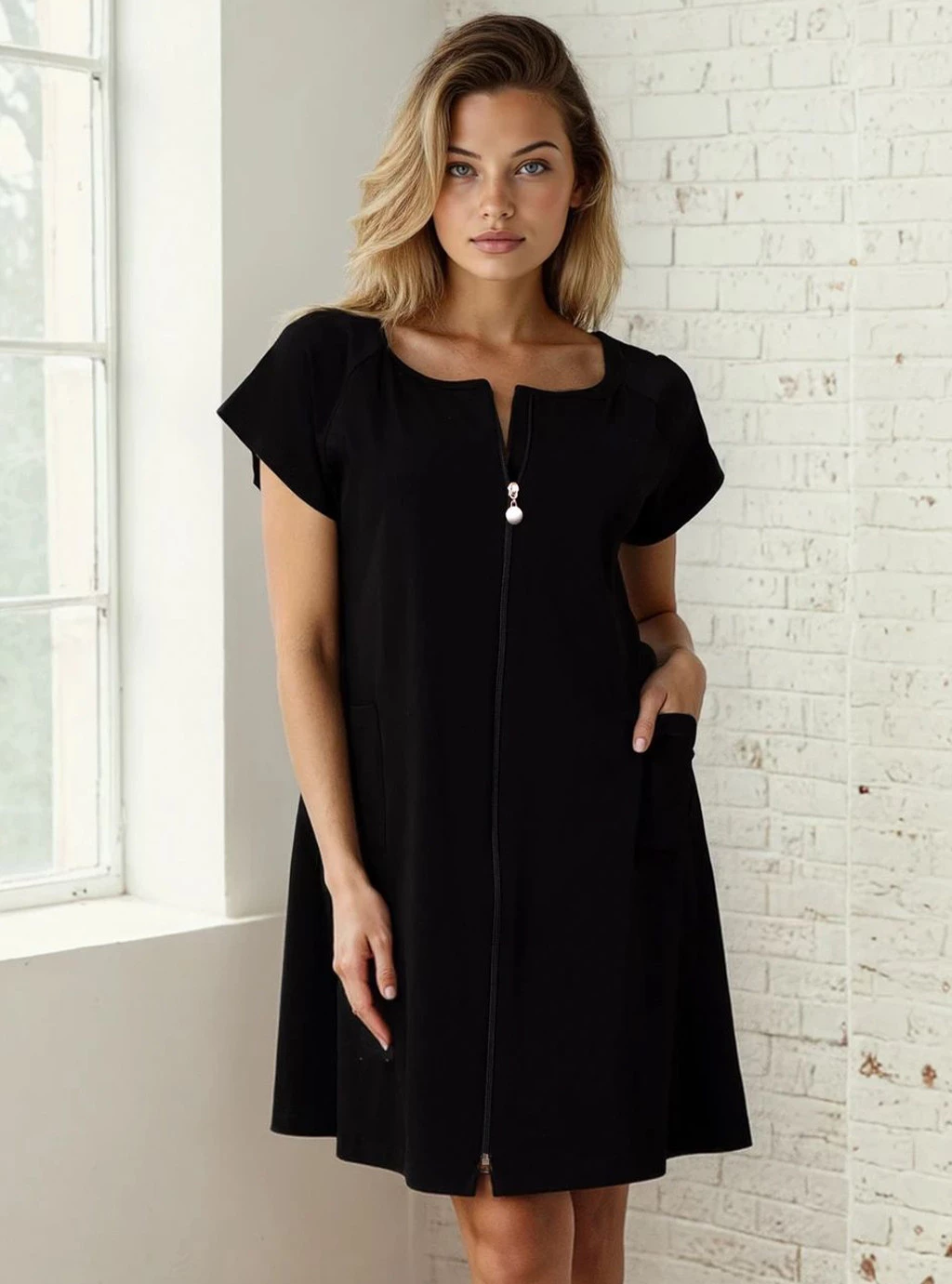 Koszula ciążowa Nina - czarny