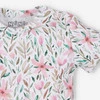 Body niemowlęce PINK FLOWERS z bawełny organicznej dla dziewczynki