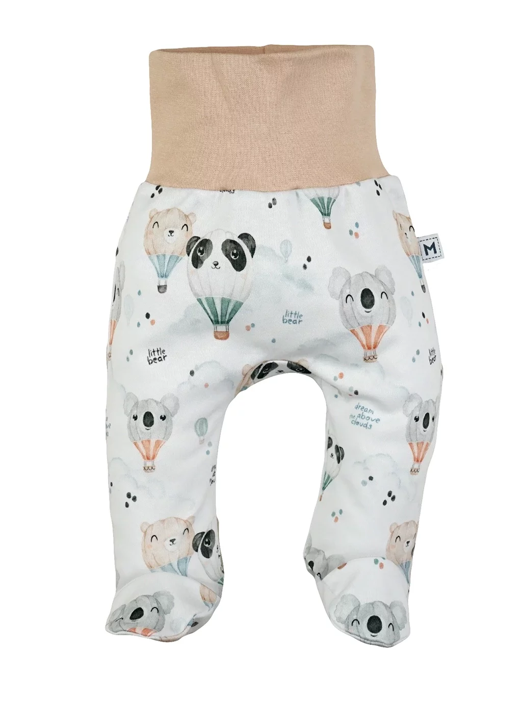 Półśpiochy Niemowlęce Spodenki Bear Balloons - Beż
