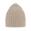 Czapka zimowa damska, beżowa, 100% wełniana merino Ariga